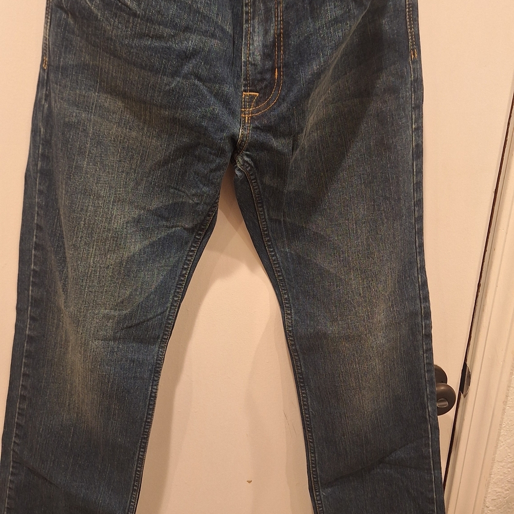 American Eagle Outfitters Dark Blue Straight Jeans Mens Size 30/34